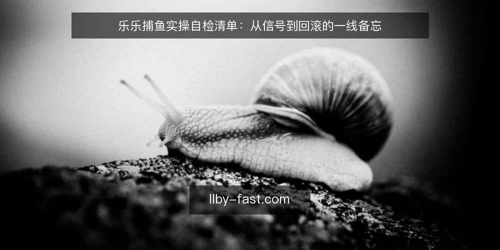 乐乐捕鱼实操自检清单：从信号到回滚的一线备忘 — 需要警惕的异常信号 配图